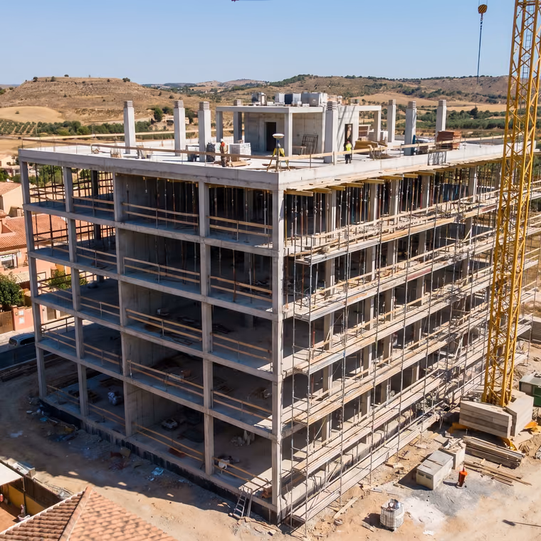 Informe de seguimiento de obra con ortomosaico y comparativa de progreso