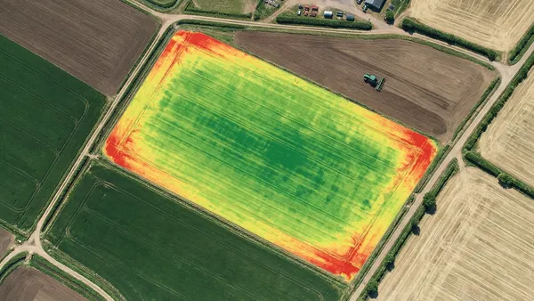 NDVI mapping of an agriculture field