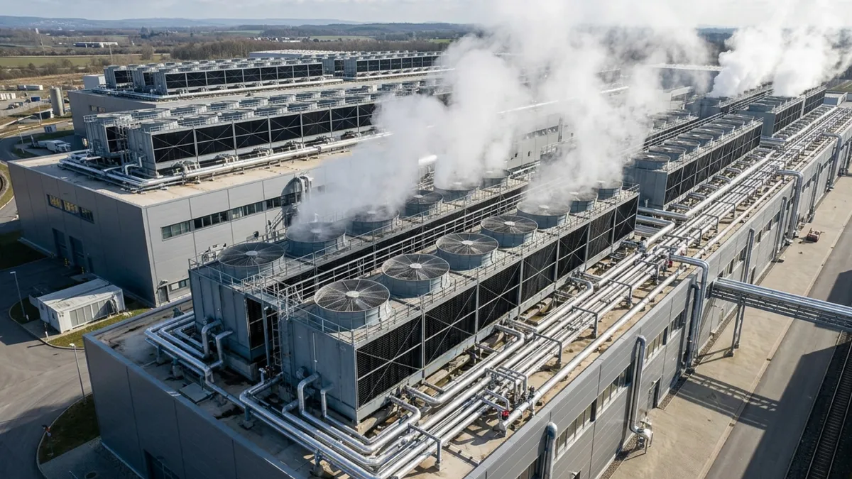 Thermal drone scan of energy infrastructure
