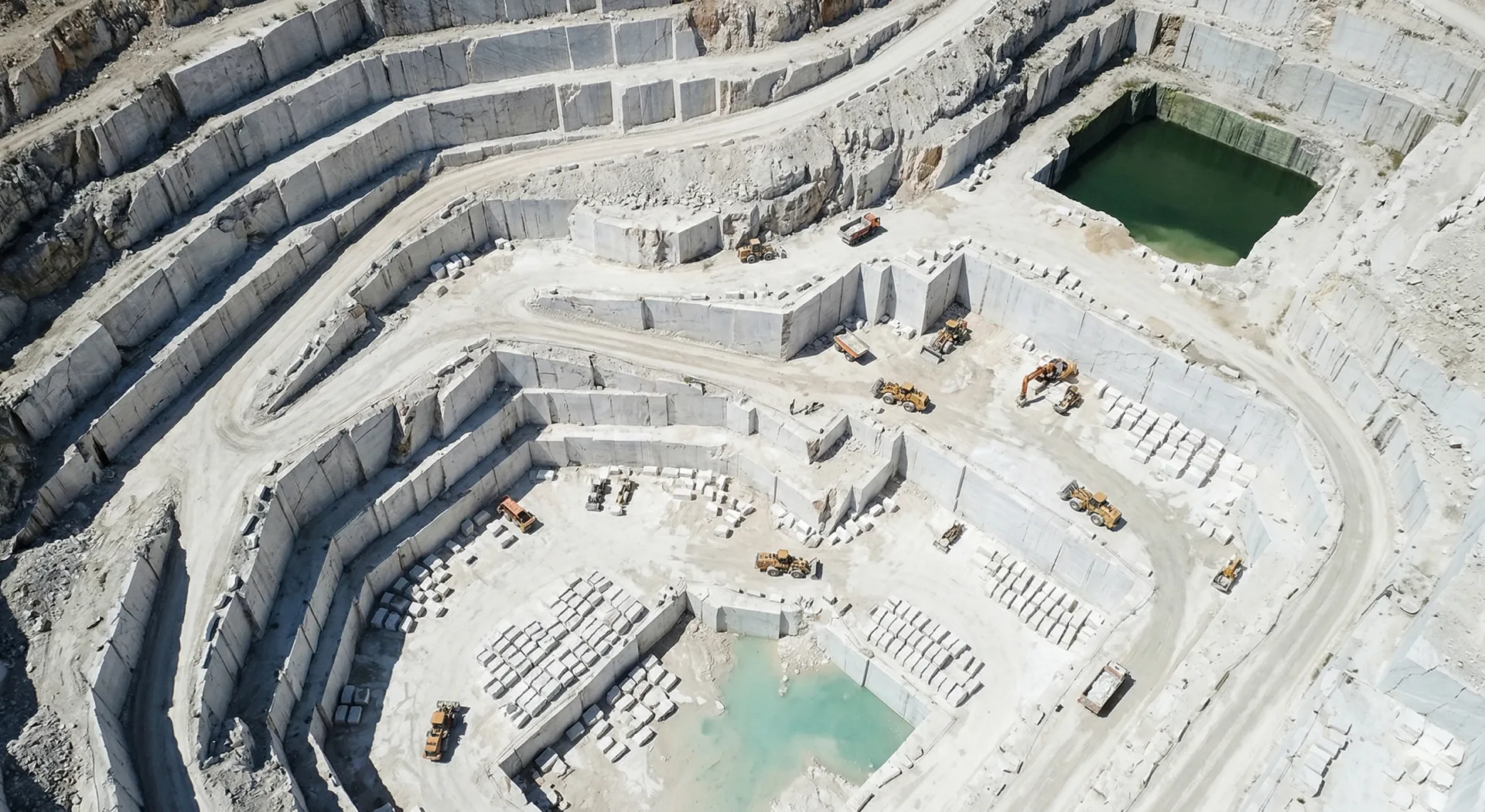 Topographic survey data with contour lines from drone mapping